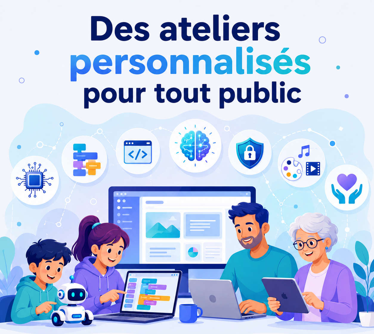 Des ateliers personnalisés pour tout public